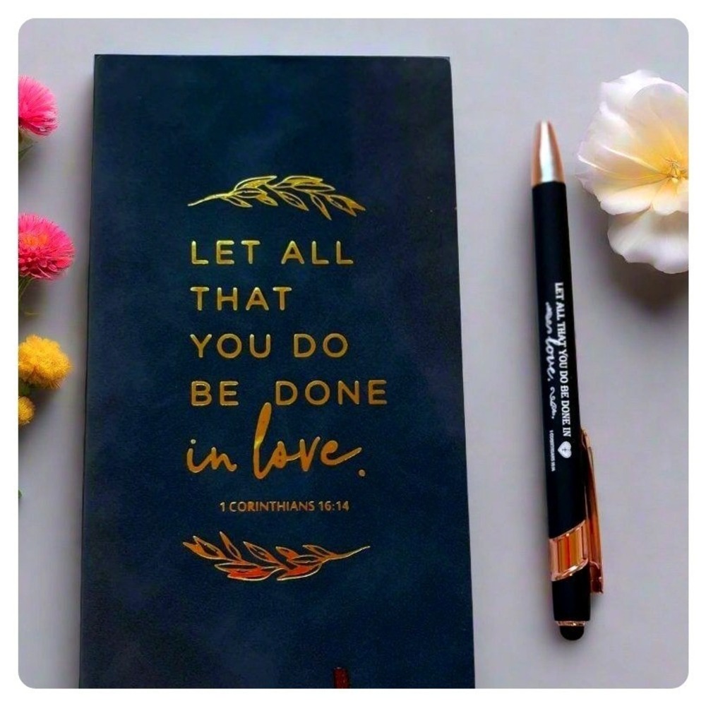 Inspirational Journal with Pen Gift Set Bible Verse Christian